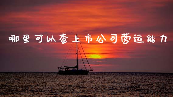 哪里可以查上市公司营运能力_https://wap.15771688.com_原油期货直播室_第1张