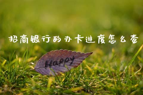 招商银行的办卡进度怎么查_https://wap.15771688.com_期货手续费一览表_第1张
