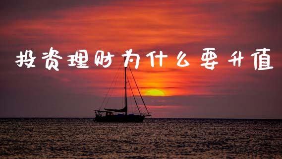 投资理财为什么要升值_https://wap.15771688.com_道指期货_第1张
