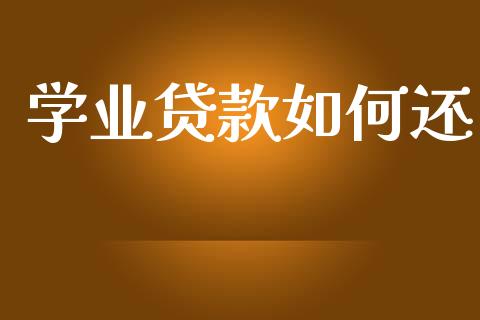 学业贷款如何还_https://wap.15771688.com_期货手续费一览表_第1张