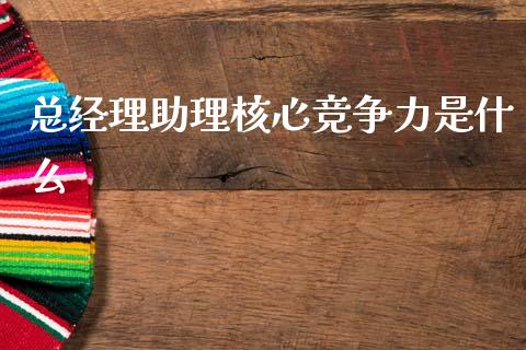 总经理助理核心竞争力是什么_https://wap.15771688.com_国际期货_第1张