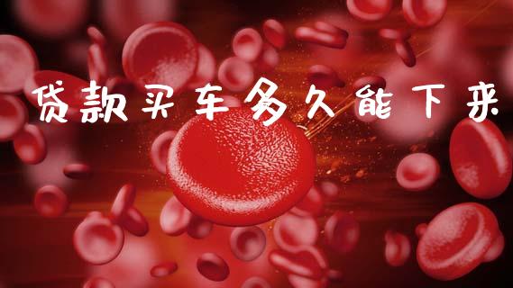 贷款买车多久能下来_https://wap.15771688.com_国际期货_第1张
