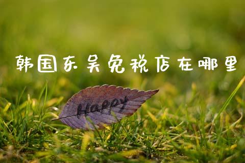 韩国东吴免税店在哪里_https://wap.15771688.com_期货手续费一览表_第1张