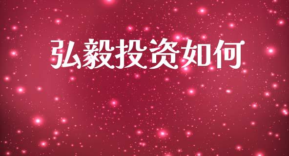 弘毅投资如何_https://wap.15771688.com_原油期货直播室_第1张