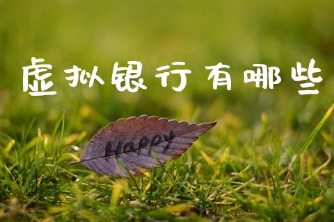 虚拟银行有哪些_https://wap.15771688.com_原油期货直播室_第1张
