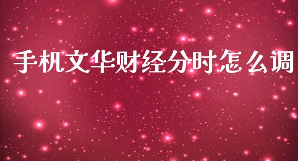 手机文华财经分时怎么调_https://wap.15771688.com_原油期货直播室_第1张