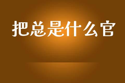 把总是什么官_https://wap.15771688.com_国际期货_第1张