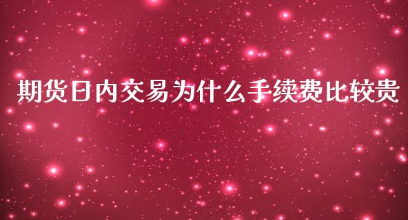 期货日内交易为什么手续费比较贵_https://wap.15771688.com_期货手续费一览表_第1张