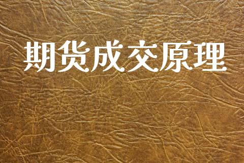 期货成交原理_https://wap.15771688.com_国际期货_第1张
