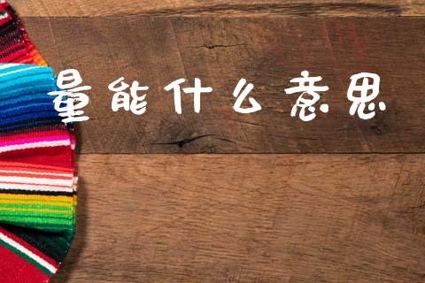 量能什么意思_https://wap.15771688.com_期货手续费一览表_第1张