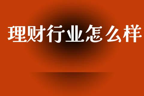 理财行业怎么样_https://wap.15771688.com_期货手续费一览表_第1张