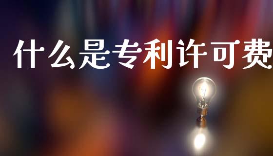 什么是专利许可费_https://wap.15771688.com_期货手续费一览表_第1张
