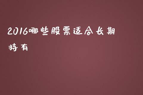 2016哪些股票适合长期持有_https://wap.15771688.com_原油期货直播室_第1张