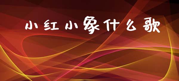 小红小象什么歌_https://wap.15771688.com_原油期货直播室_第1张
