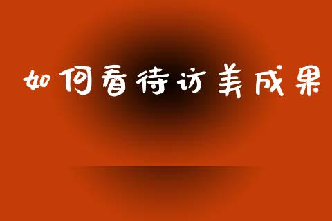 如何看待访美成果_https://wap.15771688.com_国际期货_第1张