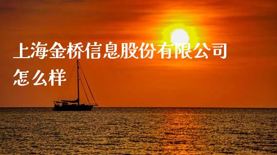 上海金桥信息股份有限公司怎么样_https://wap.15771688.com_国际期货_第1张