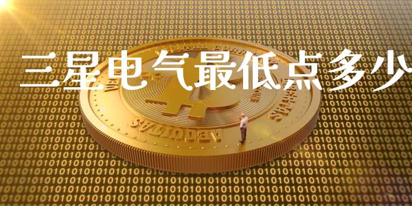 三星电气最低点多少_https://wap.15771688.com_期货手续费一览表_第1张