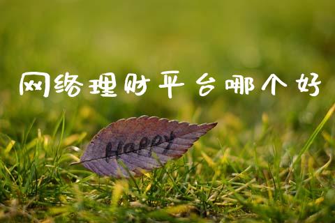 网络理财平台哪个好_https://wap.15771688.com_期货手续费一览表_第1张
