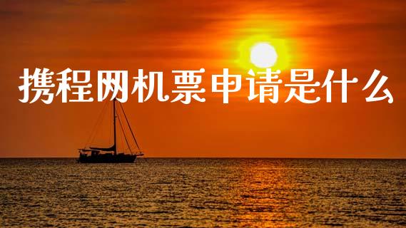 携程网机票申请是什么_https://wap.15771688.com_道指期货_第1张