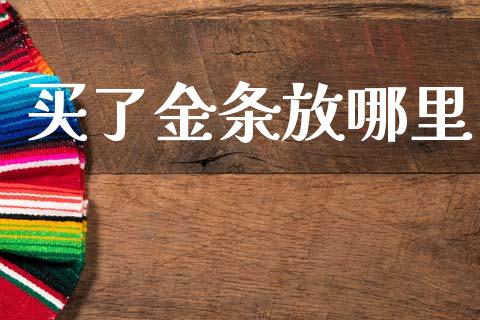 买了金条放哪里_https://wap.15771688.com_期货手续费一览表_第1张