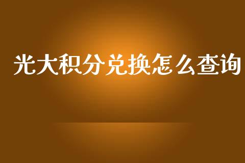 光大积分兑换怎么查询_https://wap.15771688.com_期货手续费一览表_第1张