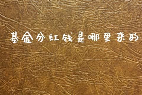 基金分红钱是哪里来的_https://wap.15771688.com_原油期货直播室_第1张