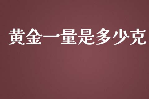 黄金一量是多少克_https://wap.15771688.com_国际期货_第1张