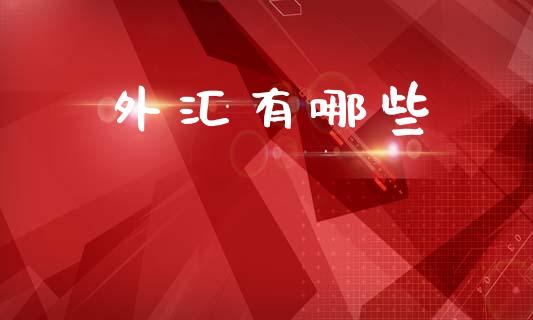 外汇有哪些_https://wap.15771688.com_道指期货_第1张