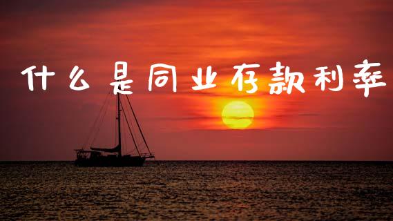 什么是同业存款利率_https://wap.15771688.com_道指期货_第1张