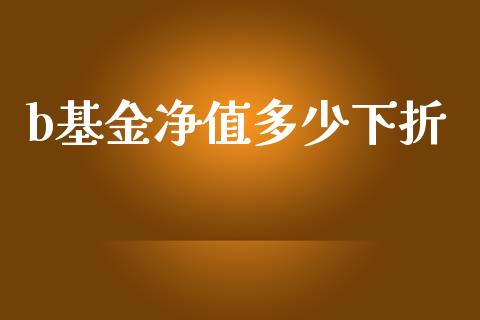 b基金净值多少下折_https://wap.15771688.com_期货手续费一览表_第1张