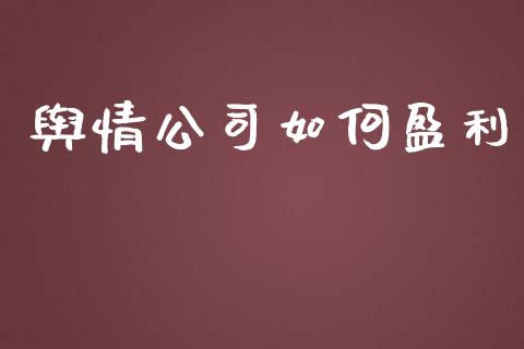 舆情公司如何盈利_https://wap.15771688.com_期货手续费一览表_第1张