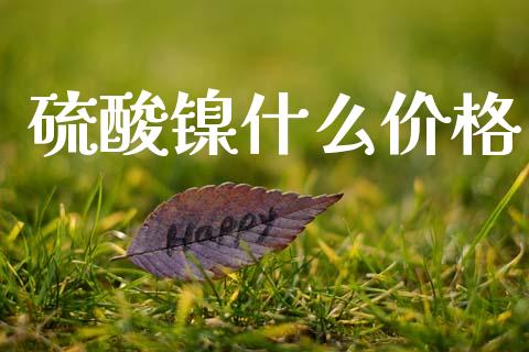 硫酸镍什么价格_https://wap.15771688.com_道指期货_第1张