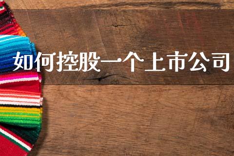如何控股一个上市公司_https://wap.15771688.com_道指期货_第1张