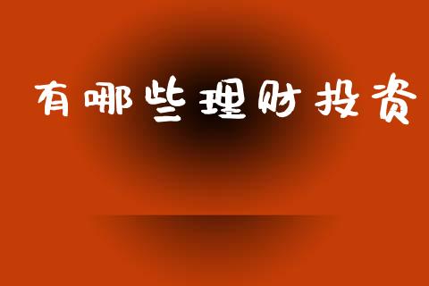 有哪些理财投资_https://wap.15771688.com_期货手续费一览表_第1张