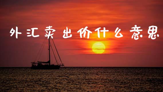 外汇卖出价什么意思_https://wap.15771688.com_原油期货直播室_第1张