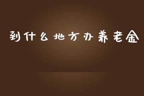 到什么地方办养老金_https://wap.15771688.com_道指期货_第1张