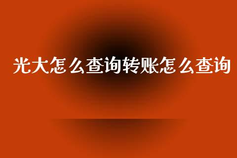 光大怎么查询转账怎么查询_https://wap.15771688.com_道指期货_第1张
