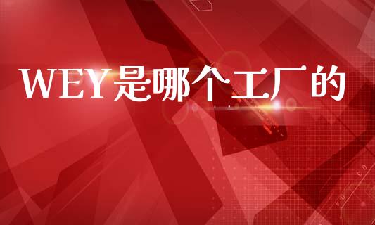 WEY是哪个工厂的_https://wap.15771688.com_期货手续费一览表_第1张