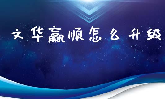 文华赢顺怎么升级_https://wap.15771688.com_期货手续费一览表_第1张