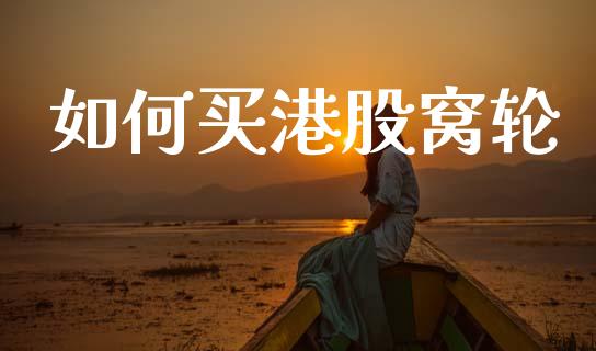 如何买港股窝轮_https://wap.15771688.com_道指期货_第1张