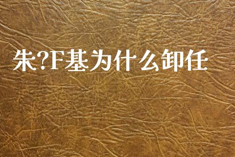 朱?F基为什么卸任_https://wap.15771688.com_期货手续费一览表_第1张