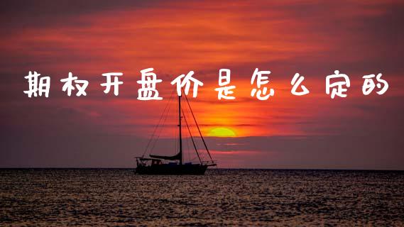 期权开盘价是怎么定的_https://wap.15771688.com_原油期货直播室_第1张