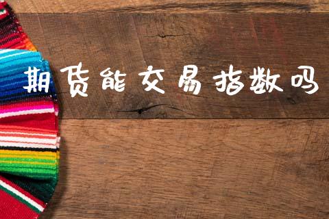 期货能交易指数吗_https://wap.15771688.com_道指期货_第1张