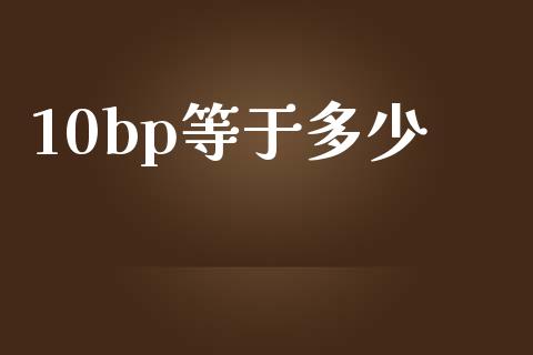 10bp等于多少_https://wap.15771688.com_期货手续费一览表_第1张