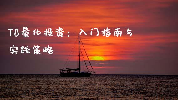TB量化投资：入门指南与实践策略_https://wap.15771688.com_期货手续费一览表_第1张