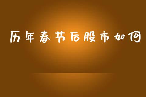 历年春节后股市如何_https://wap.15771688.com_道指期货_第1张